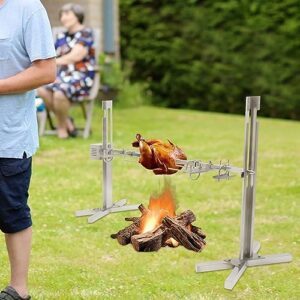 Here is the generated meta description:

"Grill like a pro with this 53" Electric BBQ Rotisserie Kit, featuring 88 lbs capacity, heavy-duty construction and adjustable stand. Perfect for roasting pig, lamb, chicken and more."
