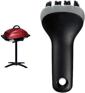 "Upgrade your outdoor cooking with the George Foreman 12-Serving Indoor/Outdoor Rectangular Electric Grill, perfect for family gatherings. Plus, enjoy effortless cleaning with the OXO Good Grips Electric Grill and Panini Press Brush."