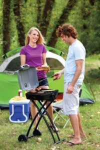 Experience the great outdoors with the Coleman RoadTrip Sport Propane Grill, featuring a 285 sq in cooking surface and foldable design for easy storage.