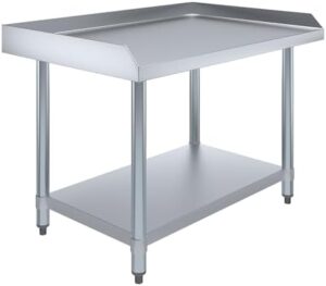 Elevate your commercial grilling experience with AmGood's heavy-duty equipment stand, featuring a stainless steel frame and 24" height for versatile use. Perfect for grill tables and restaurants. Save big on this durable stand, available at an unbeatable price!