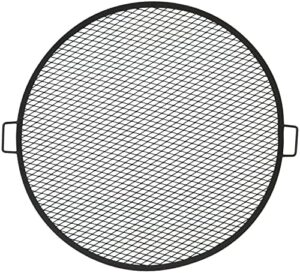 Here is the generated SEO meta description:

"Add warmth to your outdoor gatherings with Sunnydaze's X-Marks Fire Pit Cooking Grate, featuring black steel construction and sturdy handles. Perfect for camping or backyard BBQs."