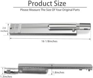 Upgrade your BBQ game with this replacement cast stainless steel burner for popular gas grill brands. Perfect fit for Blaze, Lion Premium, and more. Durable construction and easy installation.