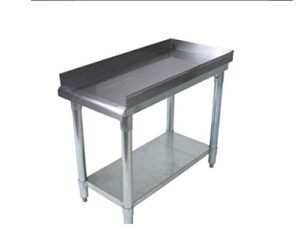 "Upgrade your commercial kitchen with this stainless steel grill stand, perfect for restaurants and food trucks. Compact design 24x12 inches."